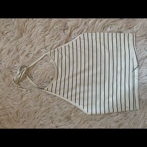 Striped cute halter tank top
